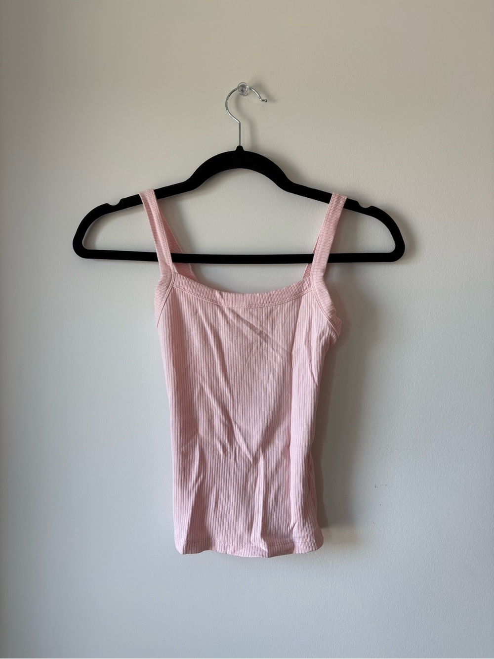 Women’s Ribbed Pink Tank Top